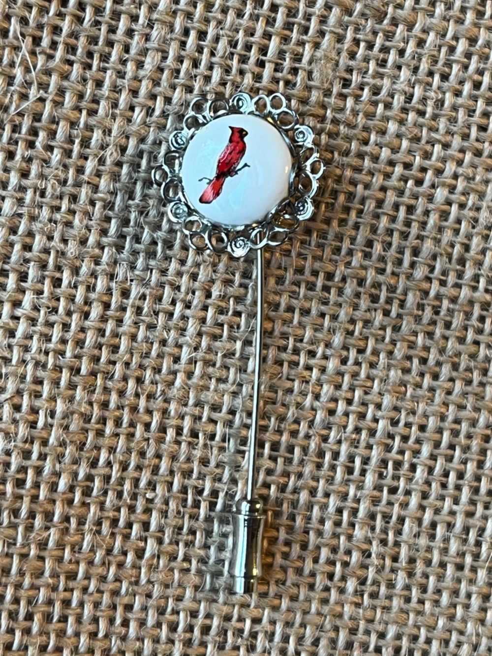 Vintage Cardinal Stick Pin
